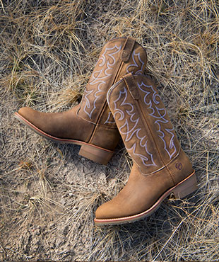 double h boots work western