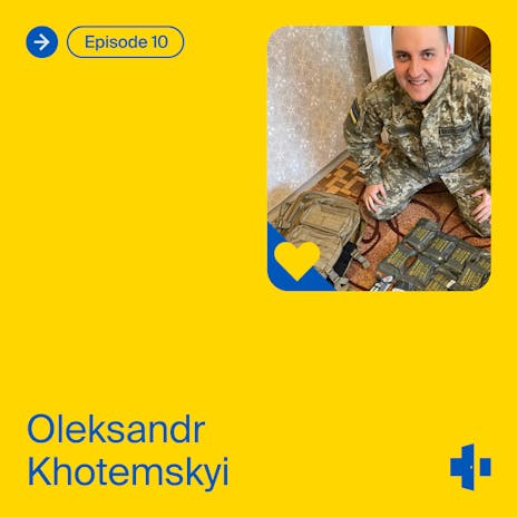 Cover of the Heroes of doxy.me podcast - Episode 10 with Oleksandr Khotemskyi