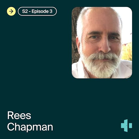cover of the doxy.me telehealth heroes podcast season 2, episode 3 with guest rees chapman