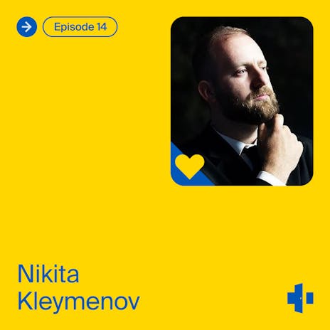 Cover of the Heroes of doxy.me podcast - Episode 14 with Nikita Kleymenov