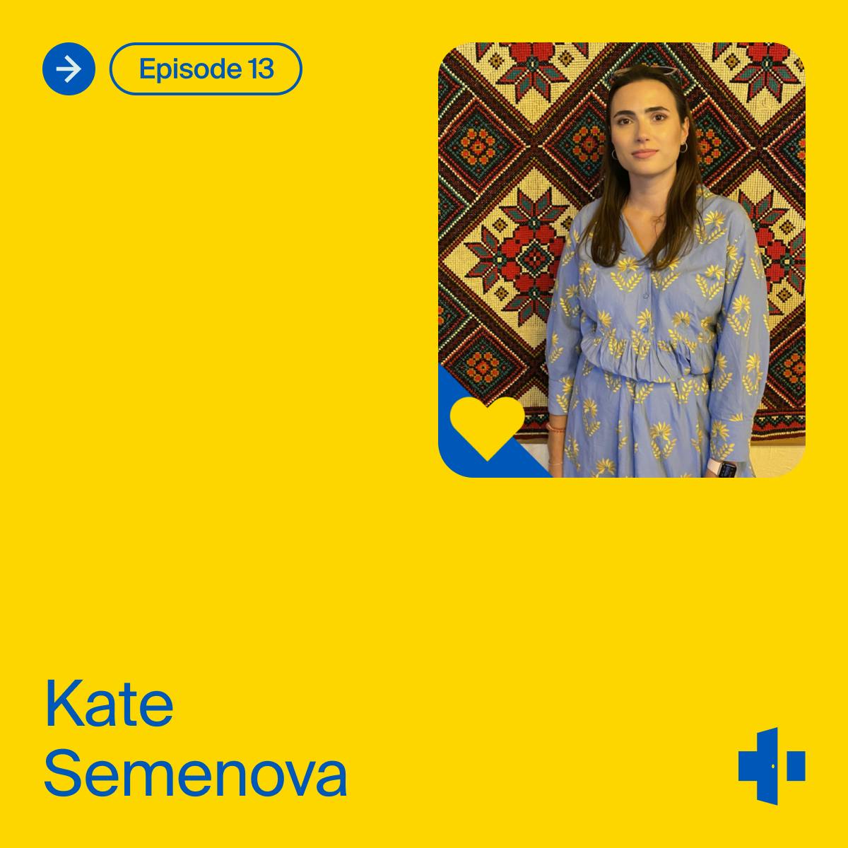 Cover of the Heroes of doxy.me podcast - Episode 13 with Kate Semenova