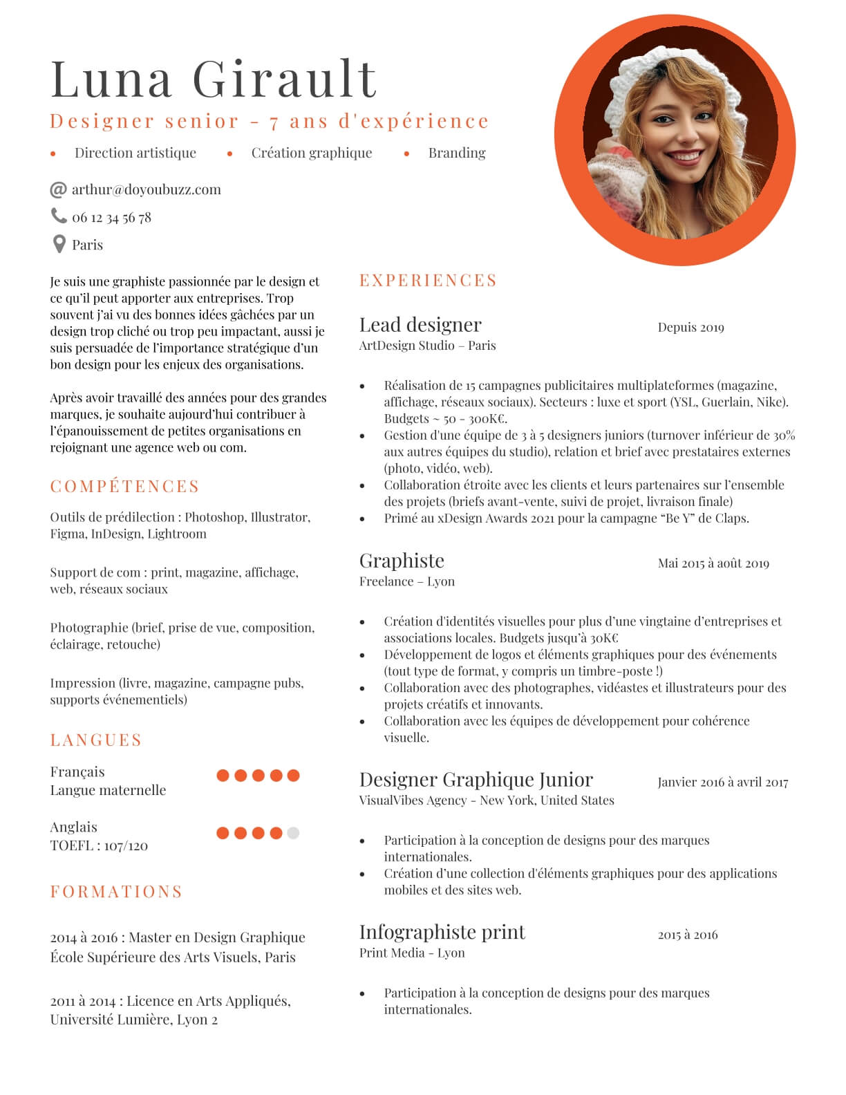 Template CV Word 4