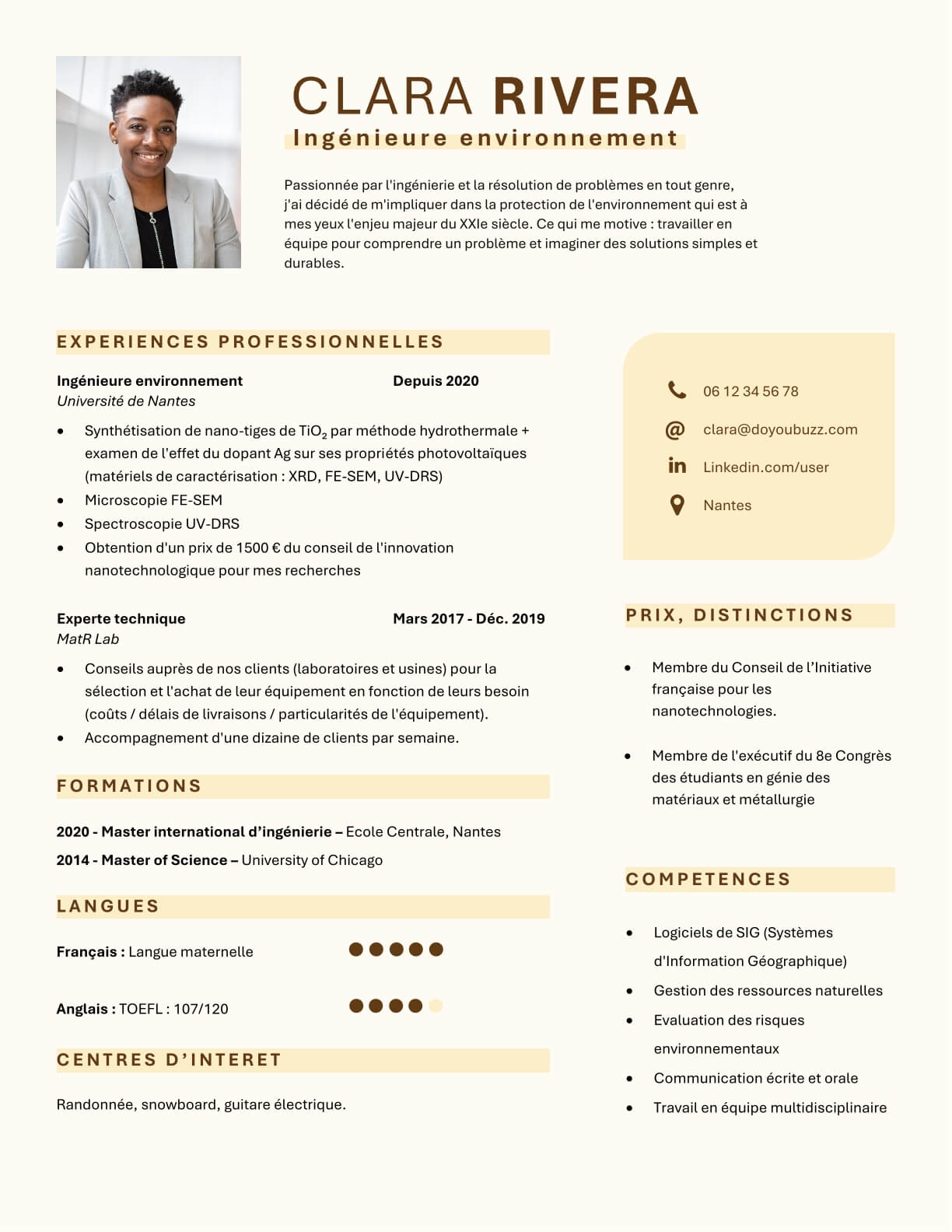 Template CV Word 5