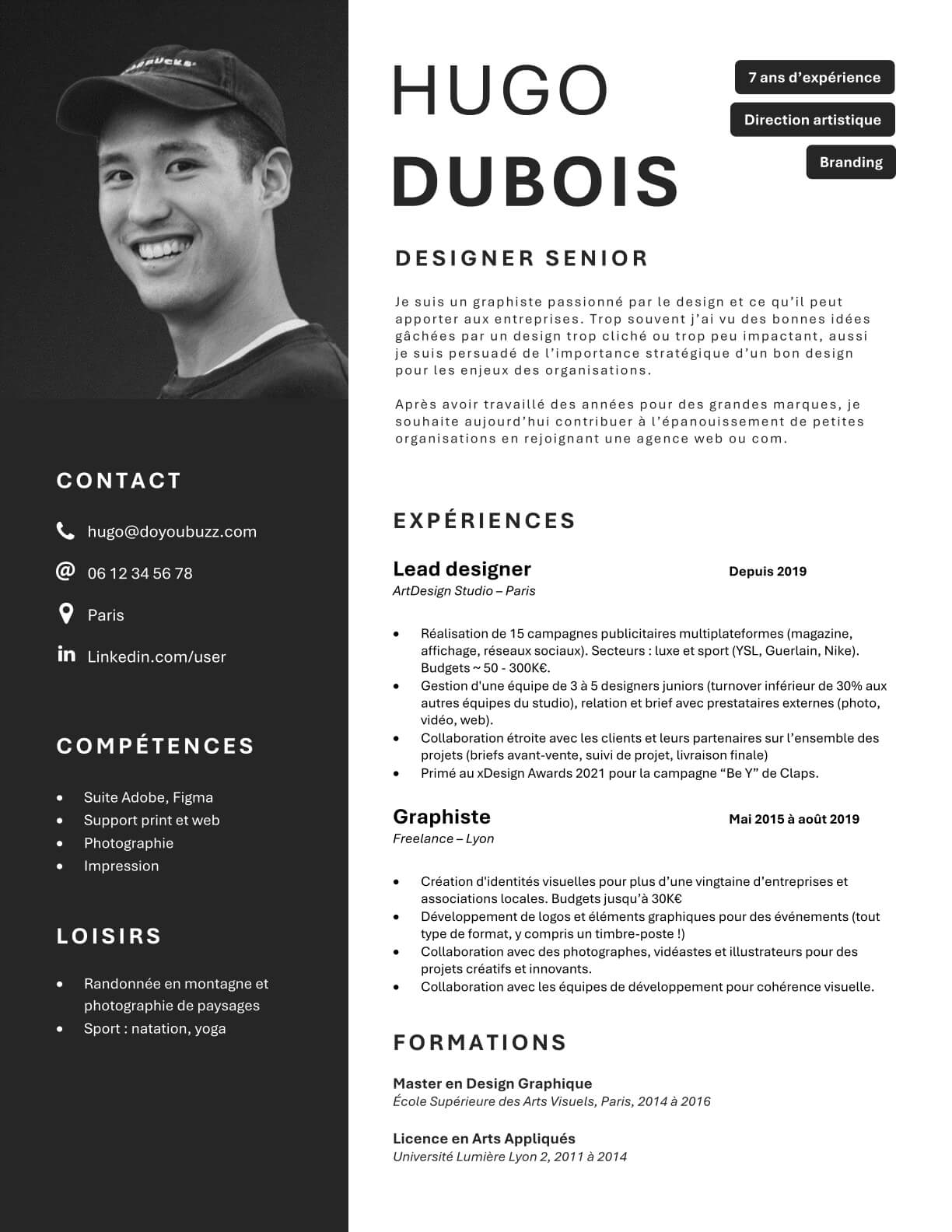 Template CV Word 3