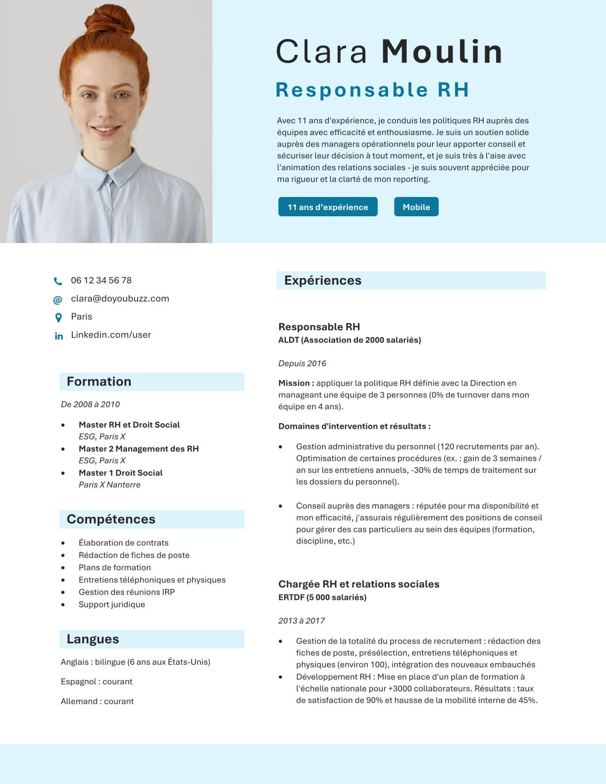 Template CV Word 2