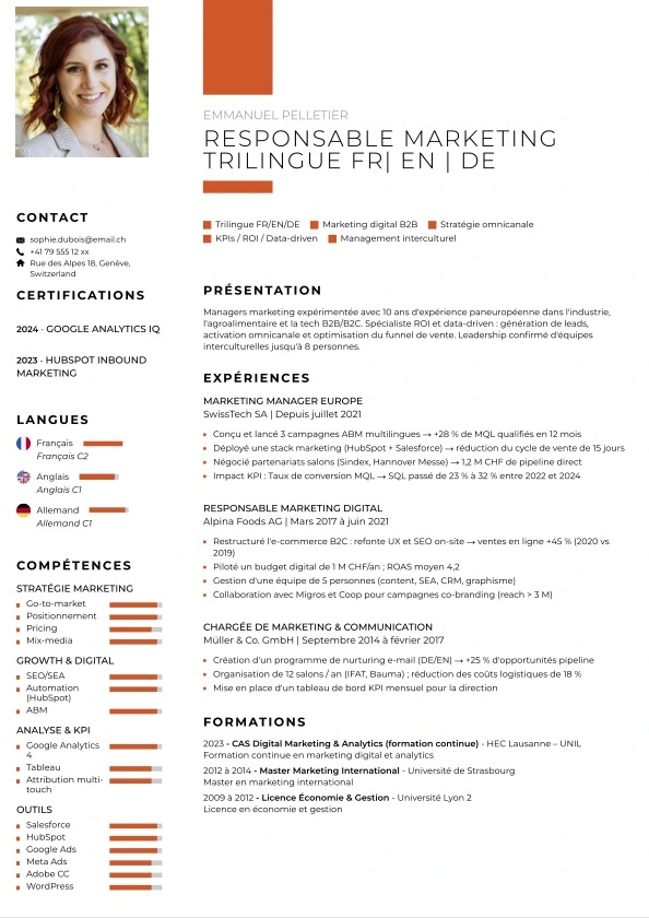 CV Suisse