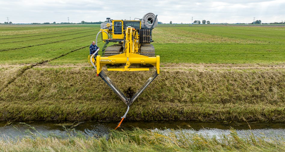 Sleufloze Drainage door Drainage Noord in Groningen
