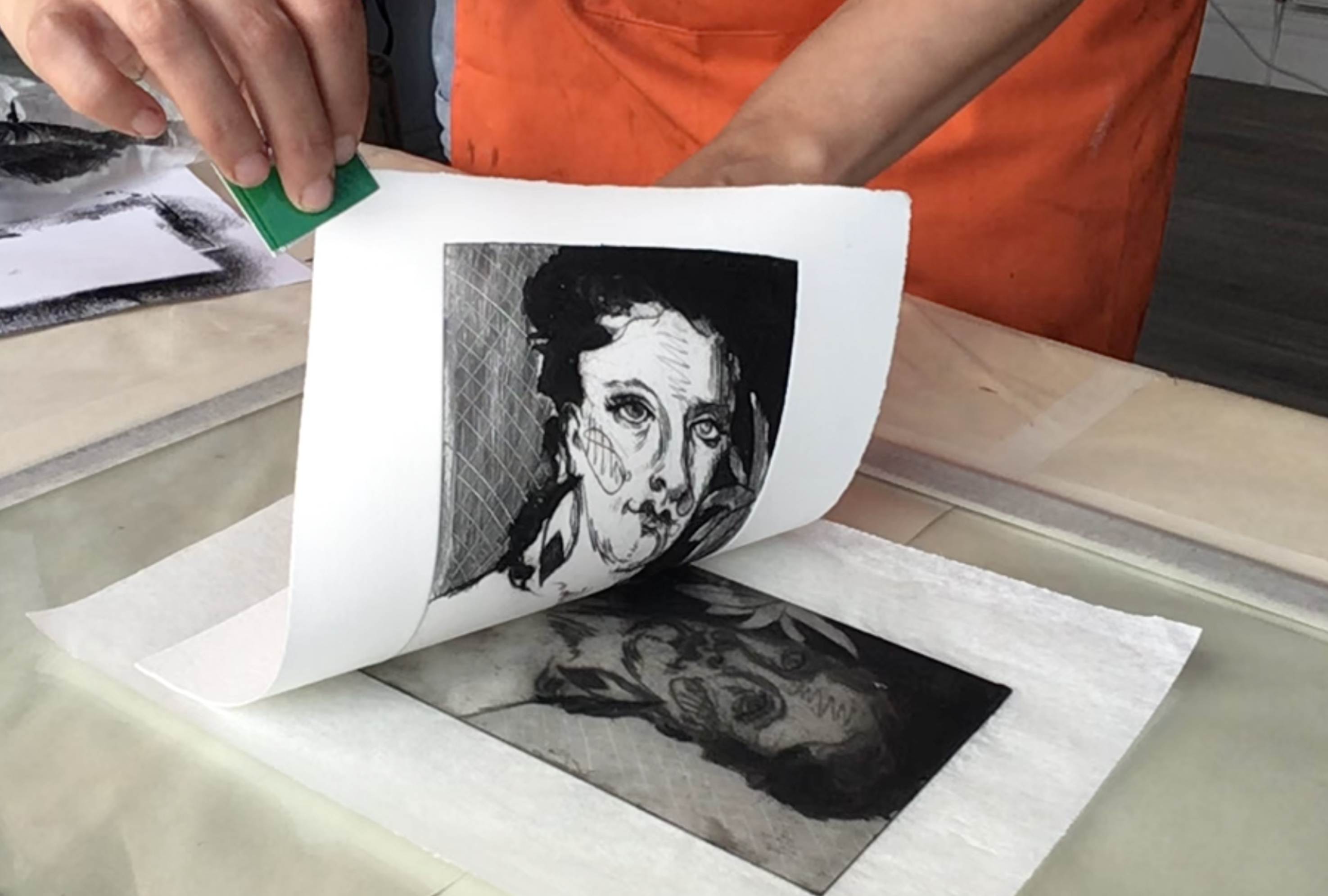 intaglio printmaking process