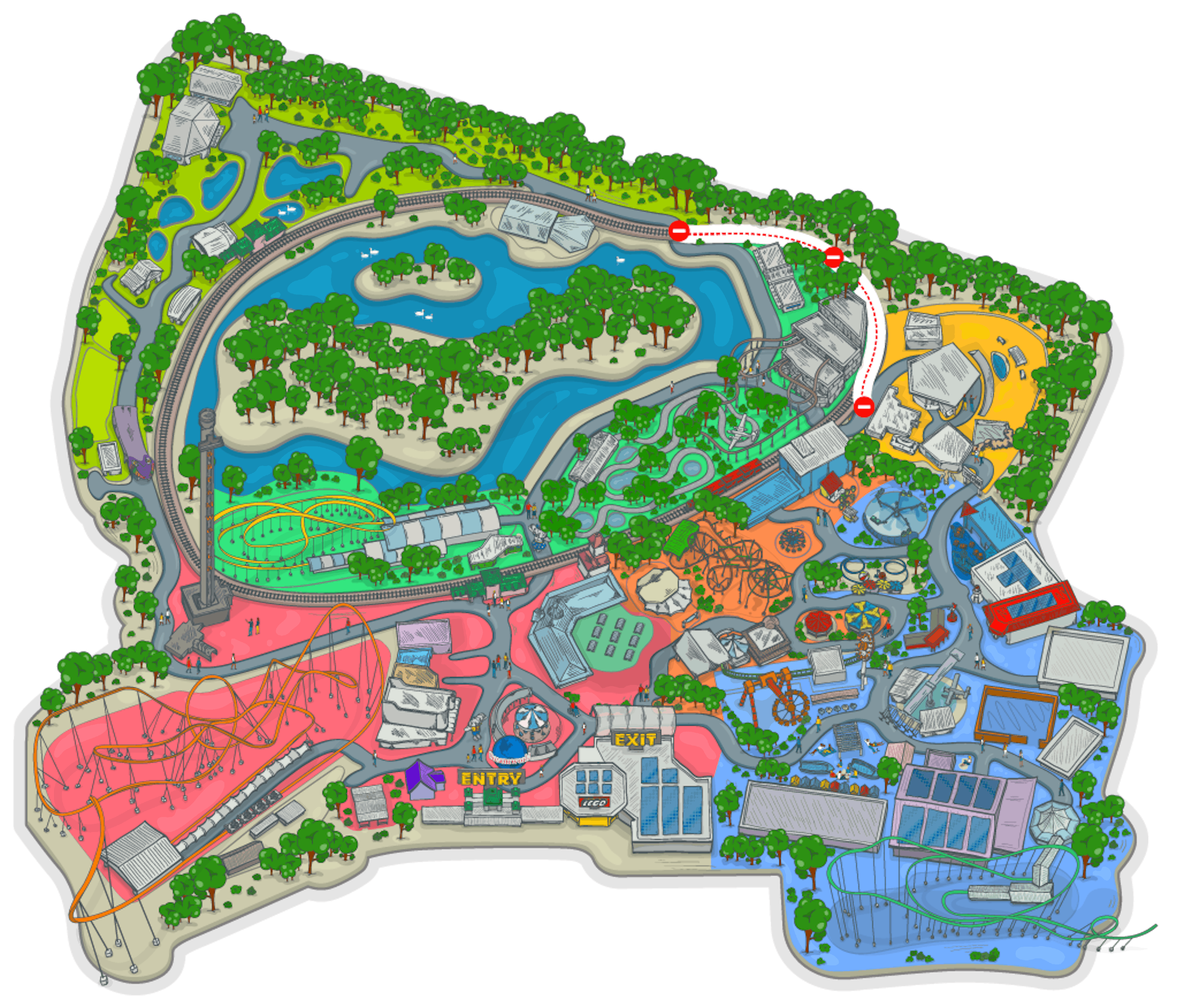 Dreamworld park map