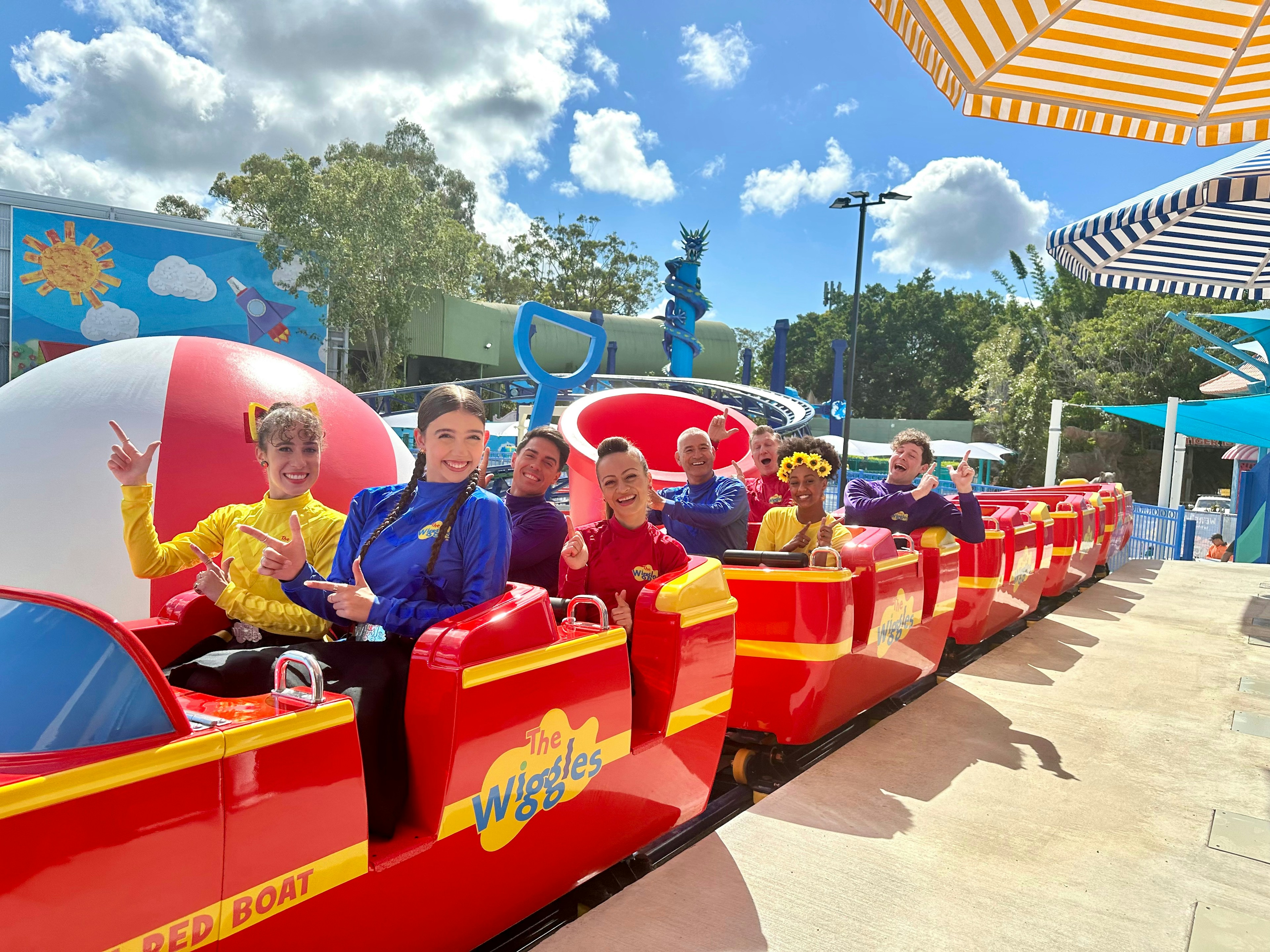 wiggles on Big Red Boat Coaster