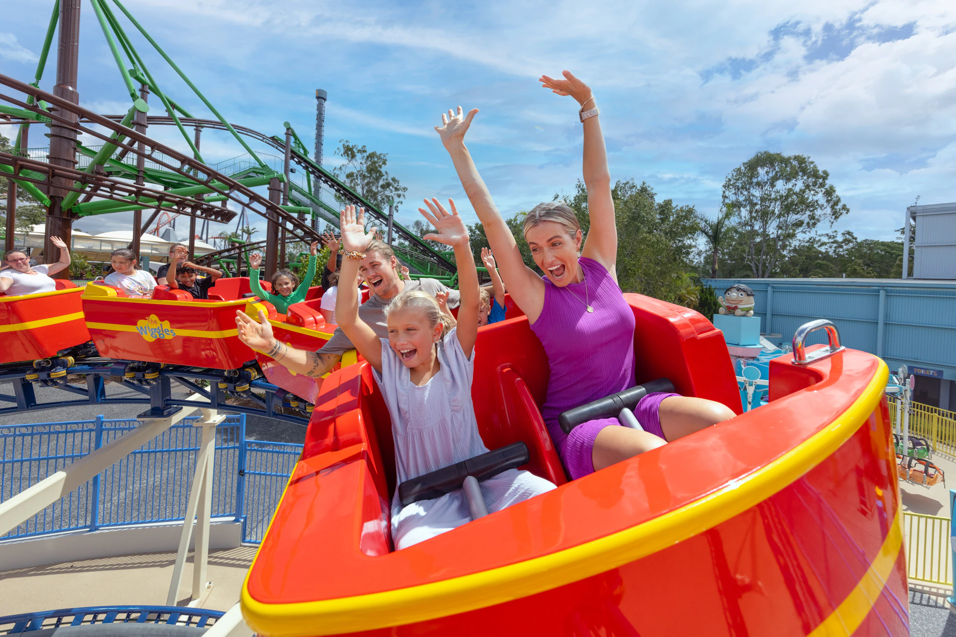 big red boat coaster