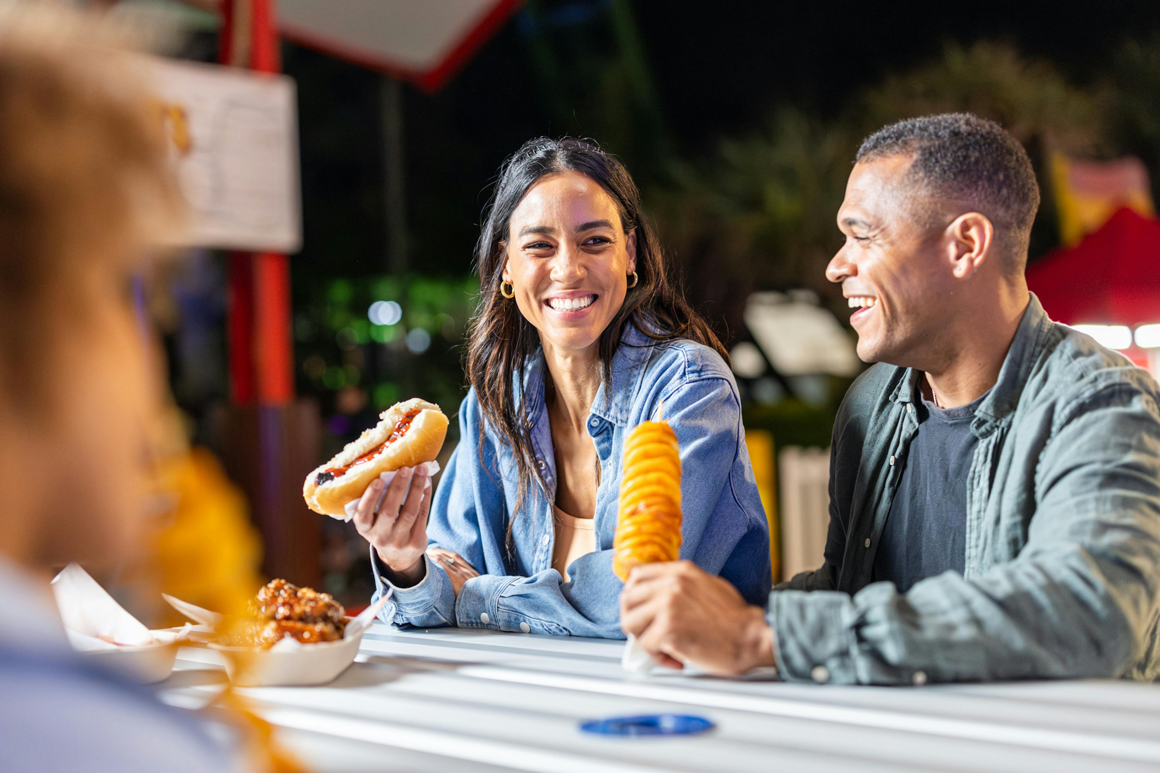 Dreamworld night market food