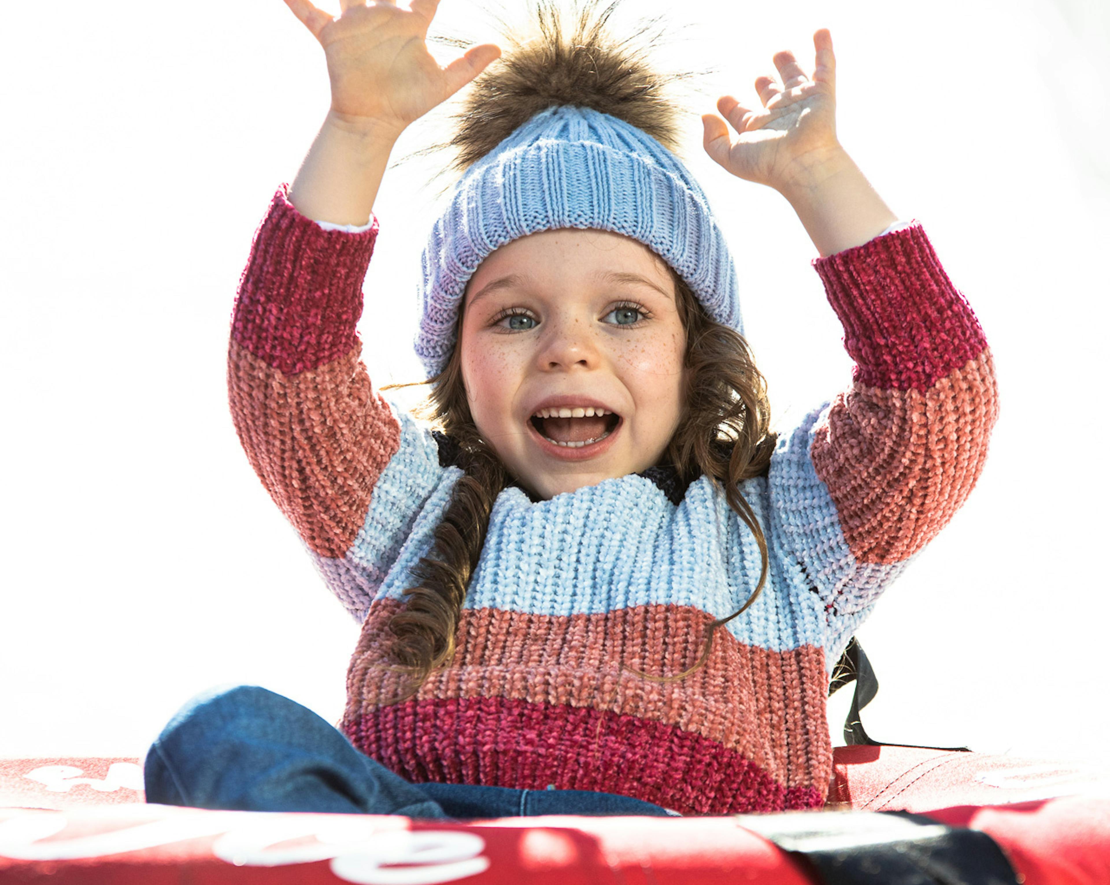 ice slide tobogganing