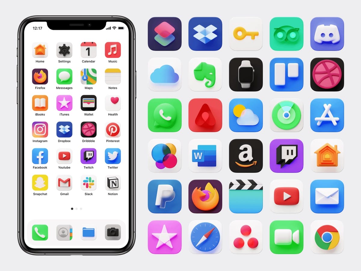 iphone phone app icons