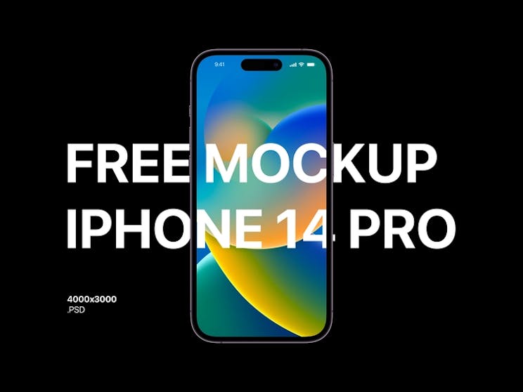 free iphone 14 pro mockup photoshop 