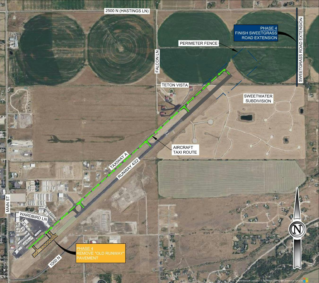 map of phase 4 of the Runway Shift Project