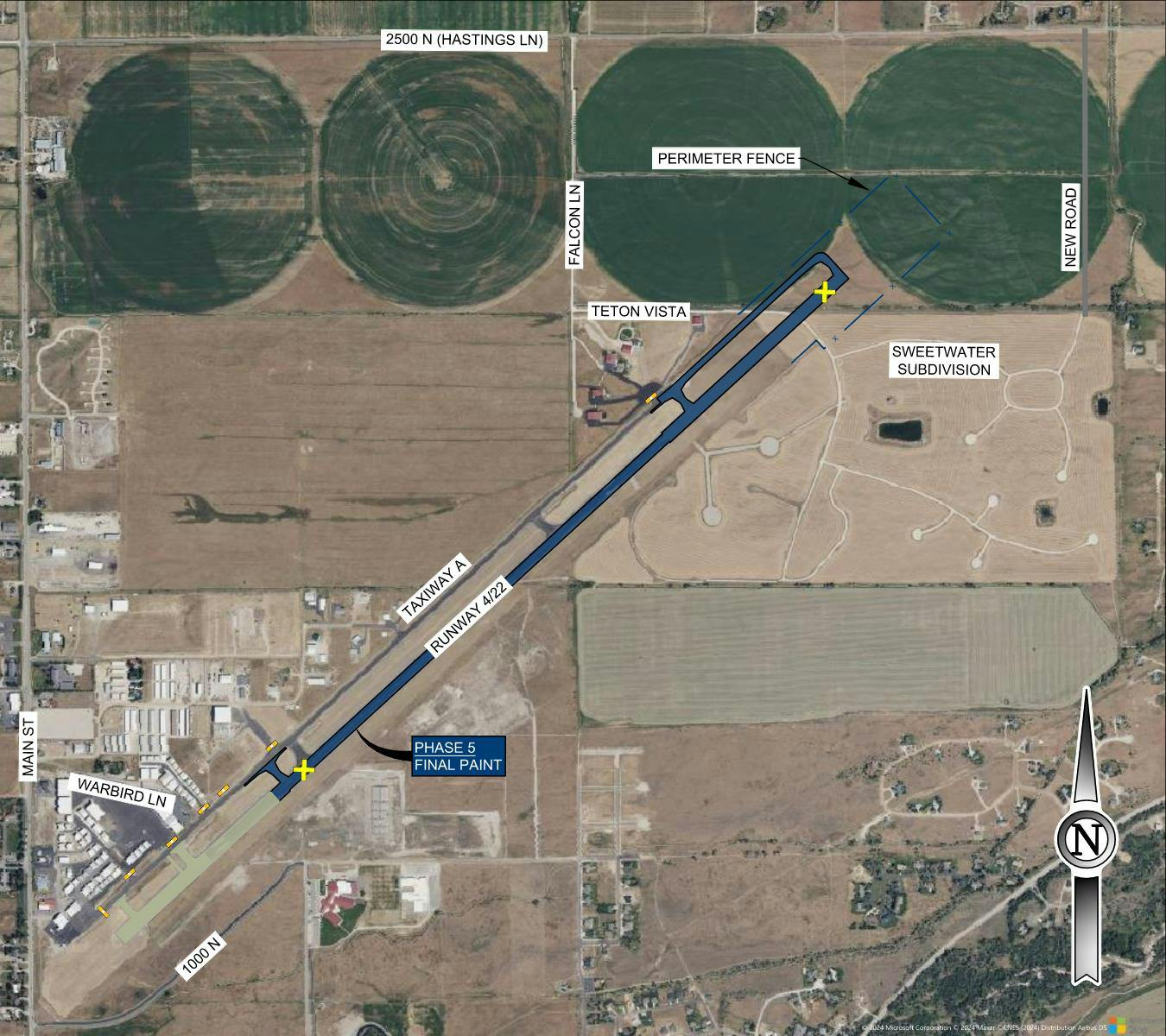 map of phase 5 of the Runway Shift Project