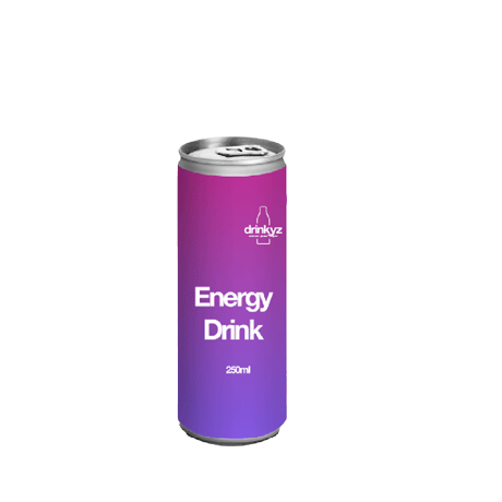 Une canette d'energy drink personnsalisable au format 250mL