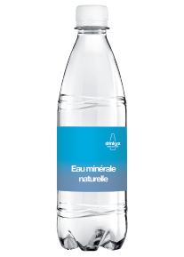bottle of water in french