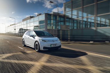 Volkswagen ID.3 electric car in white 