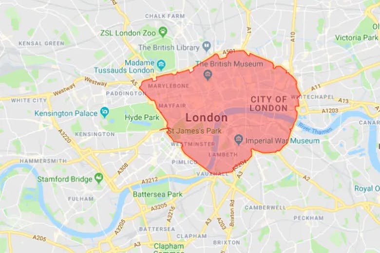 London ULEZ original area 2019