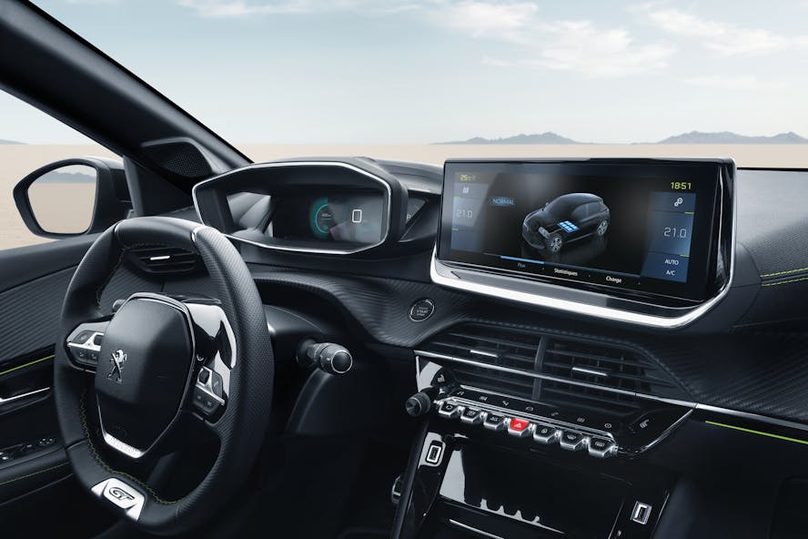 Peugeot e-208 interior