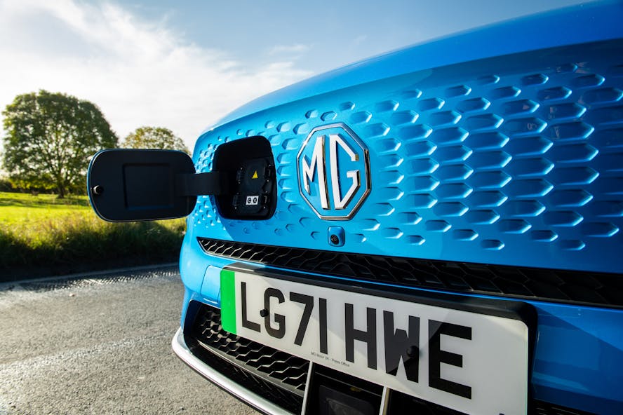 MG ZS charging point