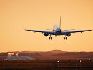 Aeroplane coming into land