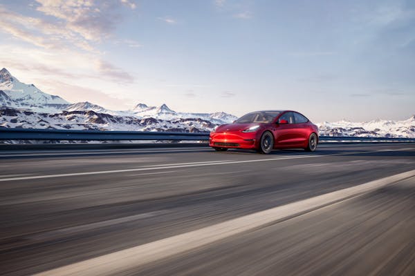 Tesla model 3 electric car