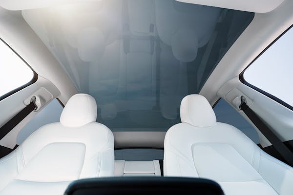 Tesla Model Y panoramic glass sunroof