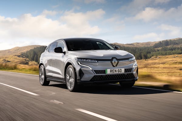 Renault Megane E-Tech on road hero