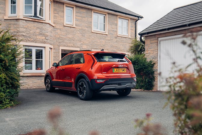Kia Niro EV parked at house