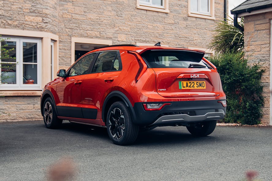 Kia Niro EV parked at house