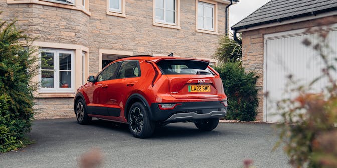 Kia Niro EV parked at house