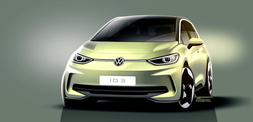 Volkswagen ID.3 sketch 2023