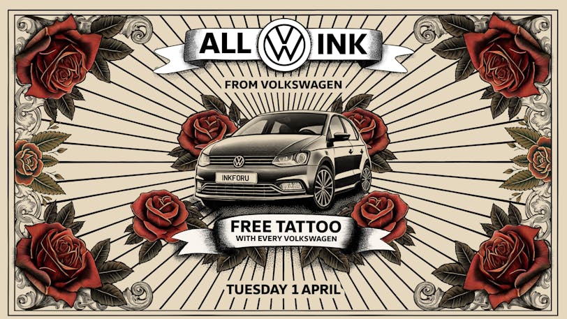 VW Tattoo Offer - 2025 April Fool