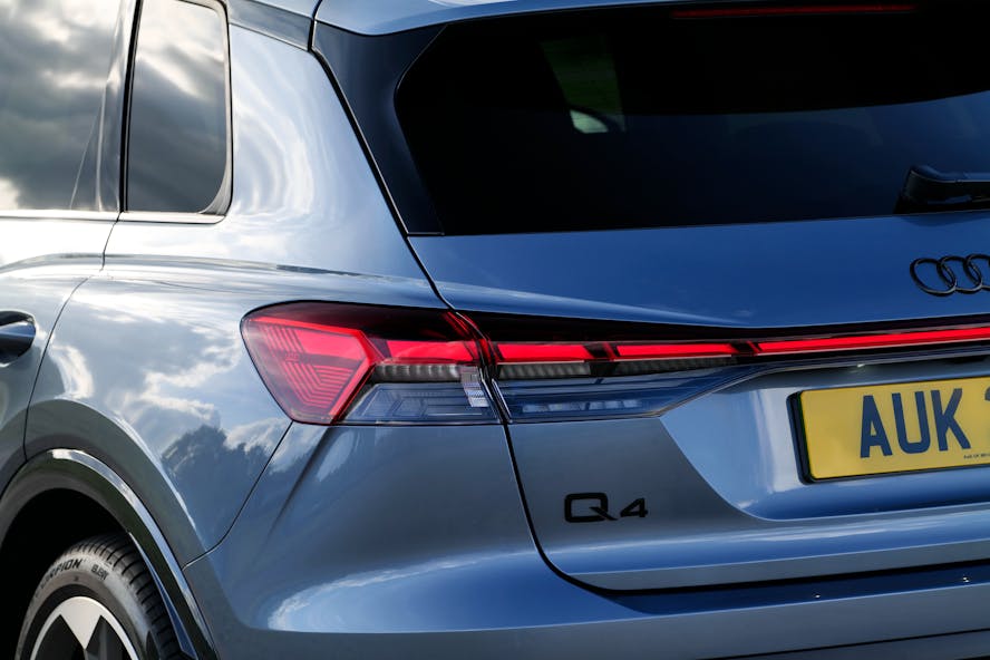 Audi e-tron electric car close up