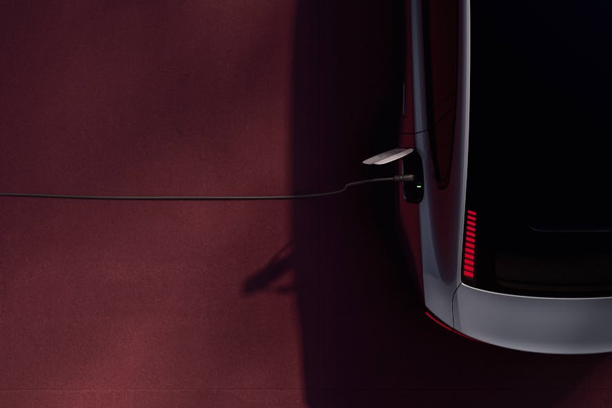 Volvo es90 electric car teaser image