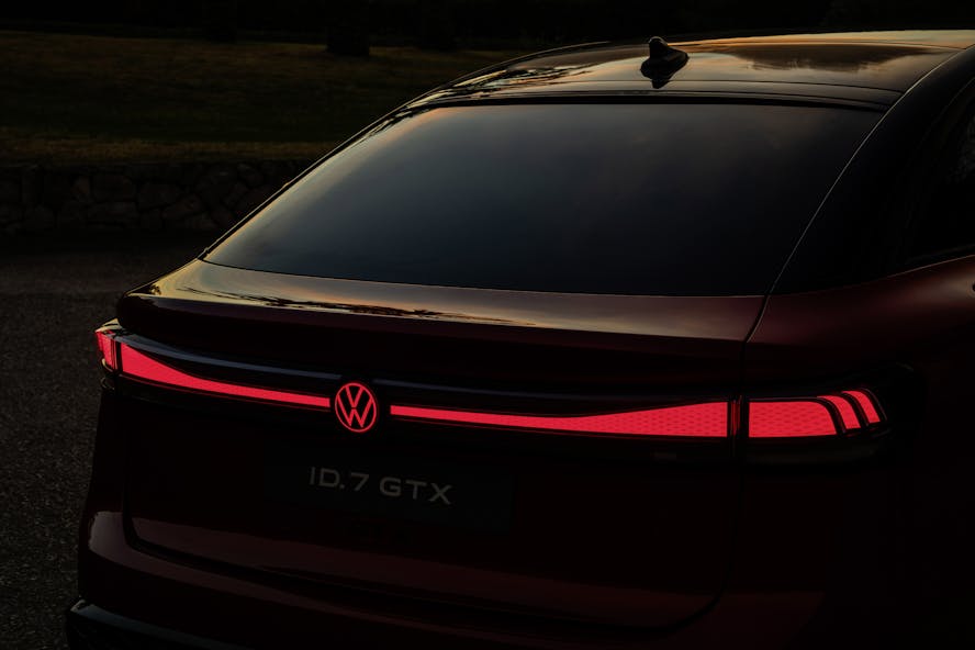 Volkswagen ID.7 GTX saloon rear