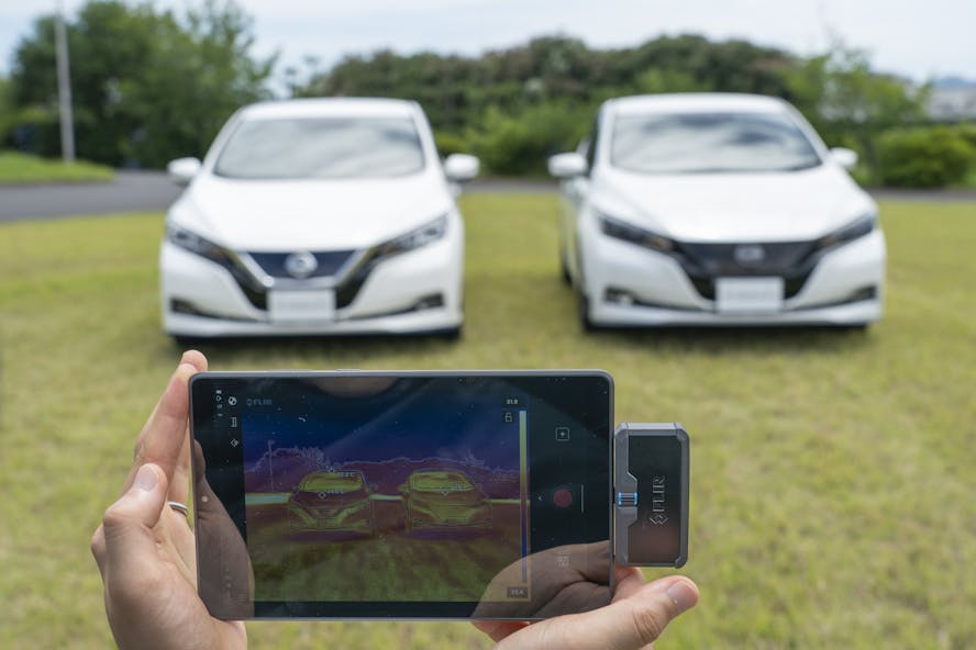 Nissan Leaf cooling paint
