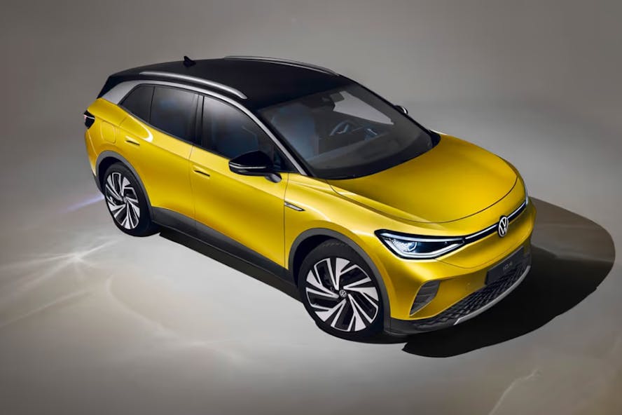 volkswagen id.4 in yellow