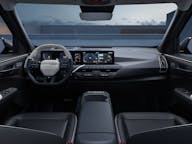 Interior shot of the Kia EV6 Electric Car Seats and Dash