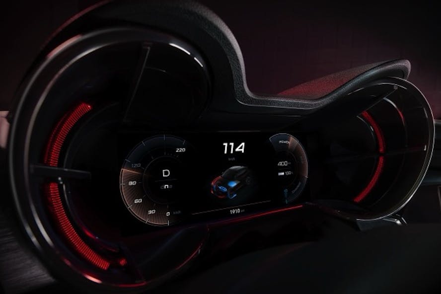 Alfa Romeo Junior Elettrica electric car interior - dashboard dials