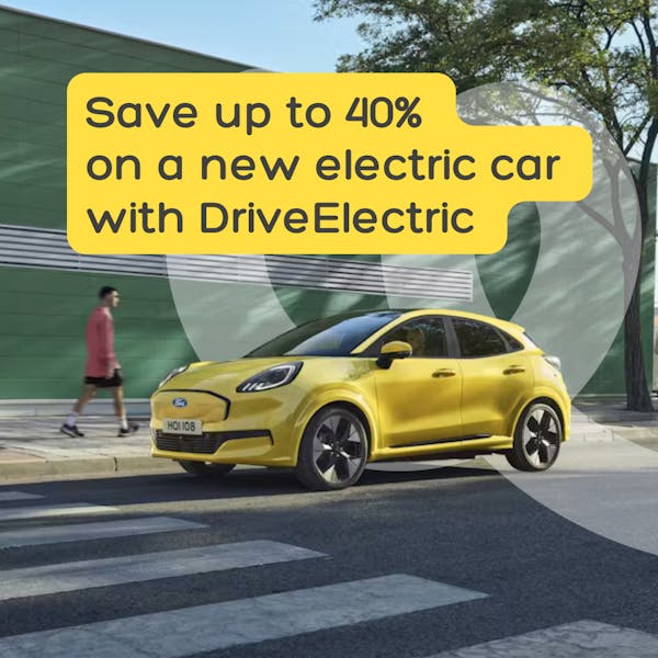 Save up to 40% on a new electric car with DriveElectric 