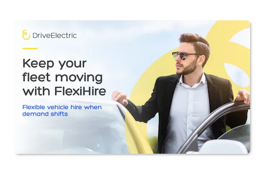 DriveElectric FlexiHire brochure cover