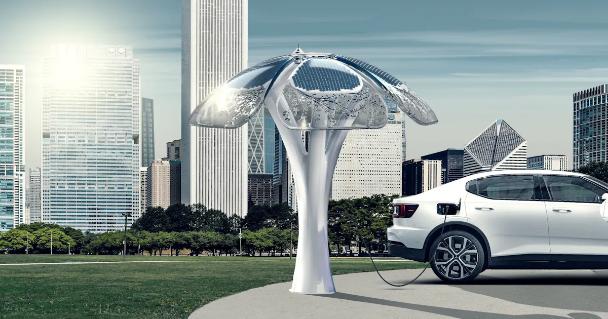 Now you can charge your EV using a solar tree | News | DriveElectric