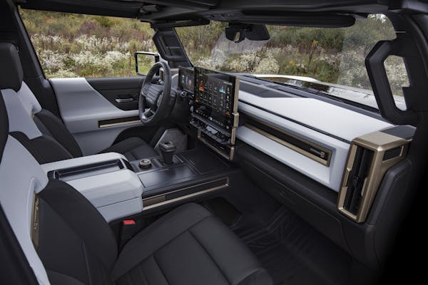 Hummer EV interior