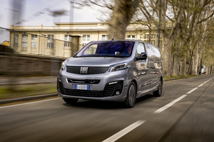 Fiat E-Scudo Van driving 