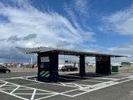 Silverstone solar panel charging point