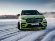 Škoda Enyaq iV vRS ice drift